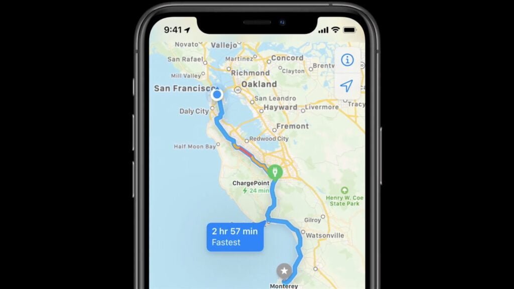 The Ford Mustang Mach-E now has Apple Maps EV routing The Ford Mustang Mach-E now has Apple Maps EV routing