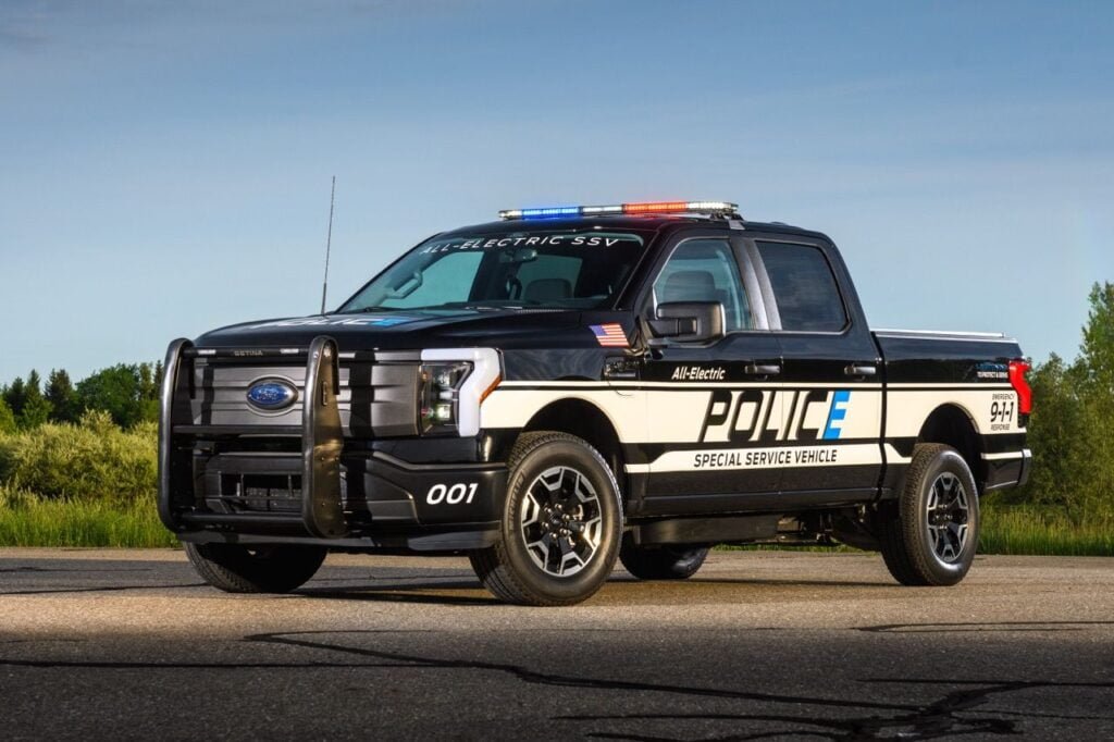 Ford just unveiled a Ford F150 Lightning made for Cops Ford just unveiled a Ford F150 Lightning made for Cops