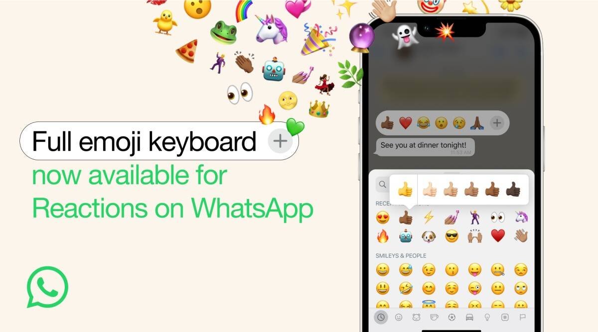 You can now react with any emoji on Whatsapp You can now react with any emoji on Whatsapp