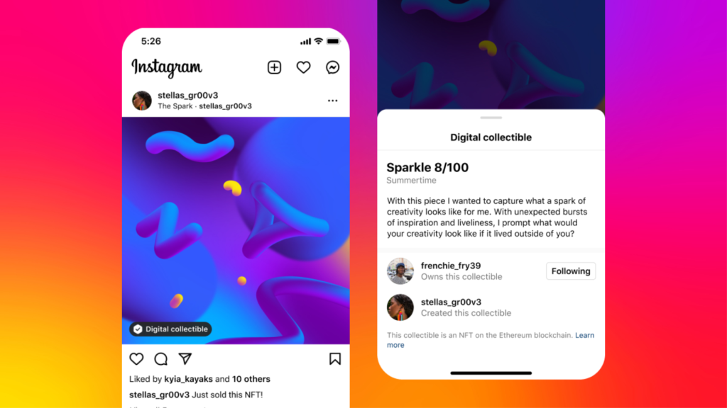 Creators can now sell NFTs directly on Instagram Creators can now sell NFTs directly on Instagram